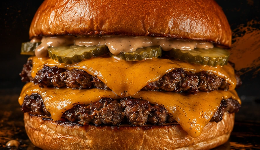 Double smash burger