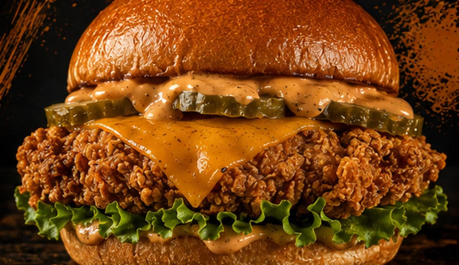 Crispy chicken sandwich